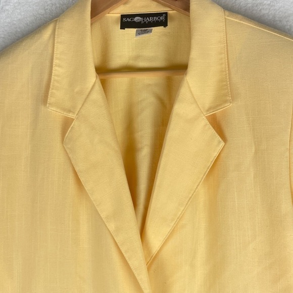 Vtg Sag Harbor Sz 14P Blazer Academia Preppy 80s 90s Bright Boho Retro Cottage - Picture 12 of 16